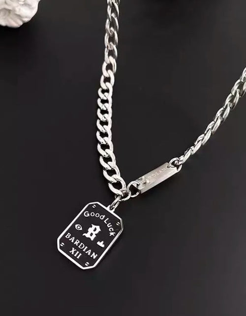 Load image into Gallery viewer, Titanium Steel Good Luck Pendant Necklace for Men Women,Punk Hip Hop
