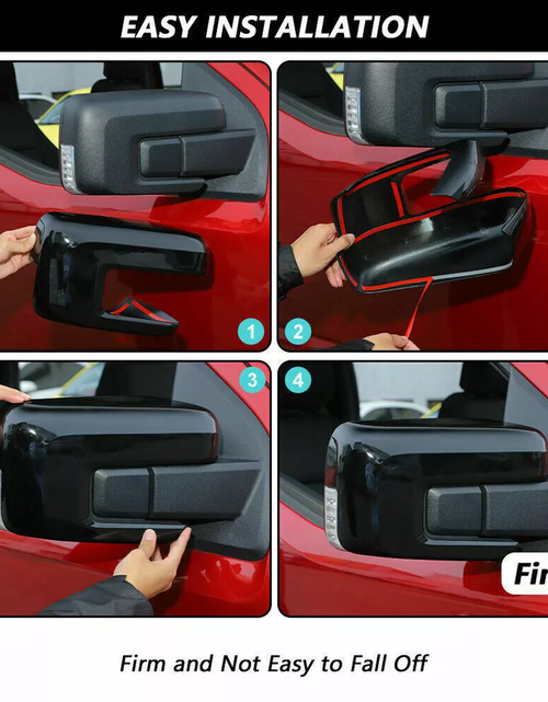 Load image into Gallery viewer, Door Handles &amp; Rearview Mirror Cover Trim For 2021+ Ford F150 Black Accessories
