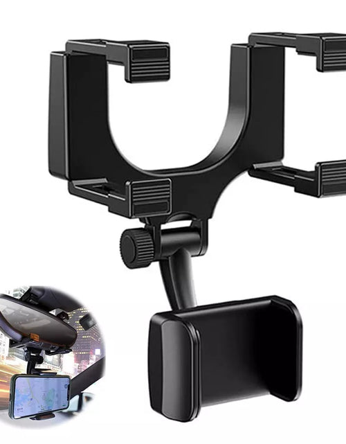 Load image into Gallery viewer, Universal 360° Car Rear-view Mirror Mount Stand Holder Cradle For Cell Phone GPS
