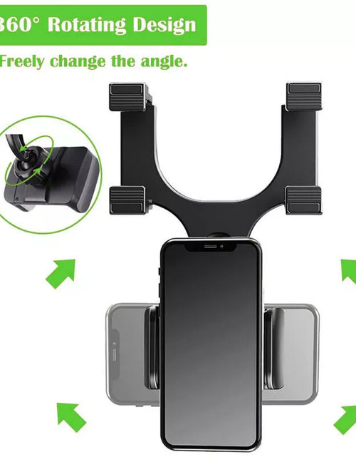 Load image into Gallery viewer, Universal 360° Car Rear-view Mirror Mount Stand Holder Cradle For Cell Phone GPS
