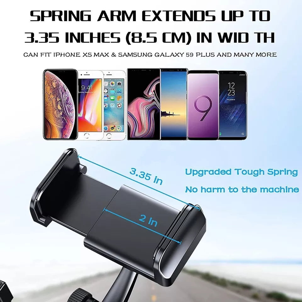 Universal 360° Car Rear-view Mirror Mount Stand Holder Cradle For Cell Phone GPS