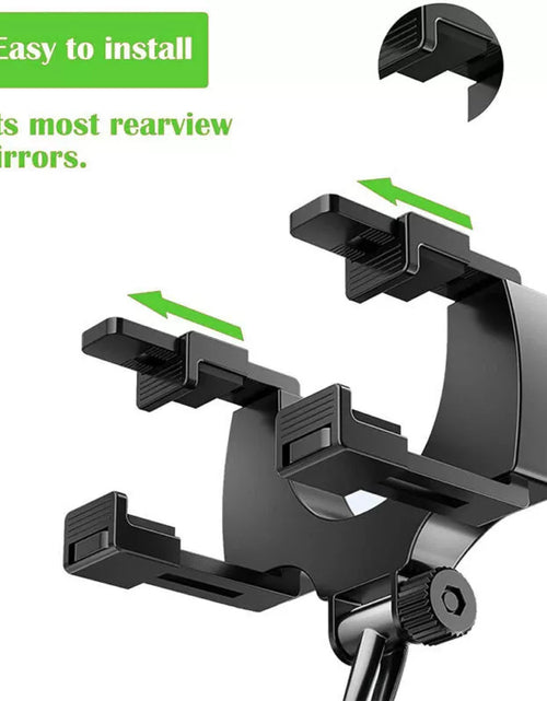 Load image into Gallery viewer, Universal 360° Car Rear-view Mirror Mount Stand Holder Cradle For Cell Phone GPS
