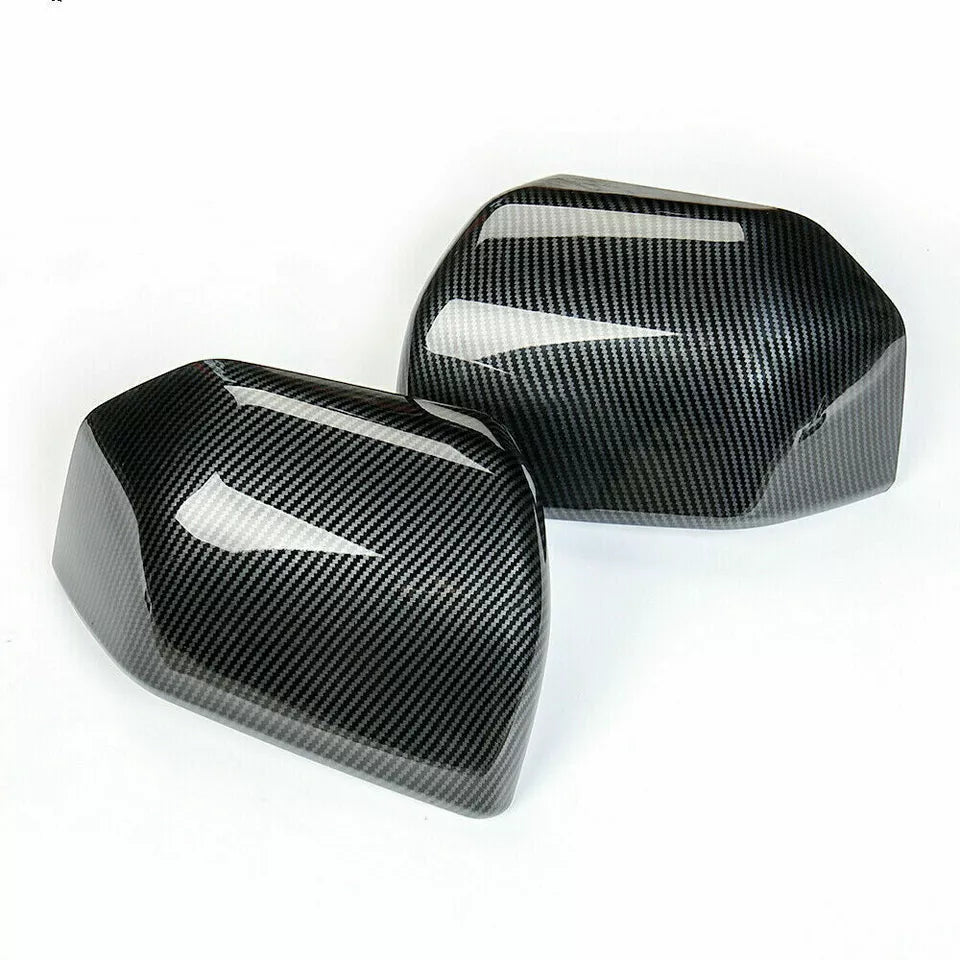 Carbon Fiber Car Rearview Side Mirror Cover Trim For Ford F150 2015-2020 Raptor